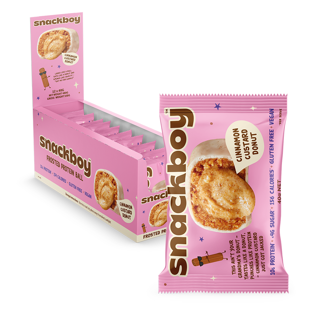 Frosted Cinnamon Custard Donut (12 Balls)