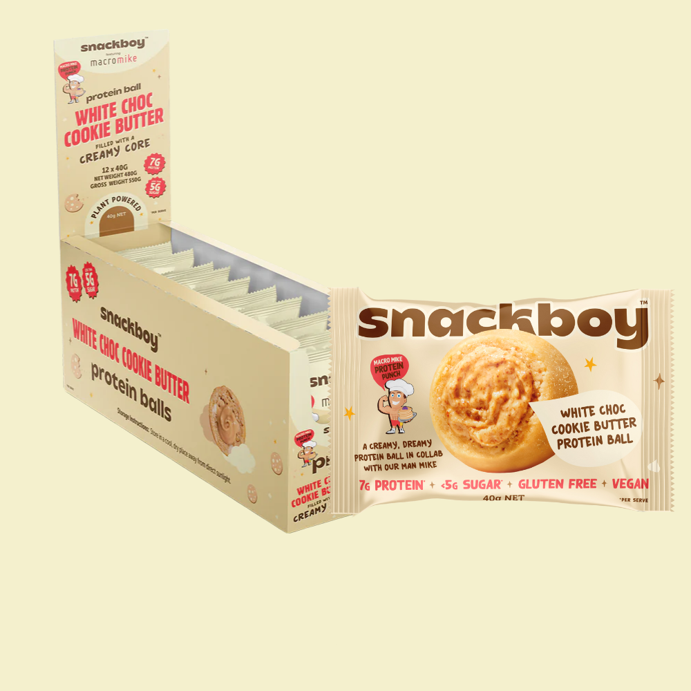 White Choc Cookie Butter (12 Balls)